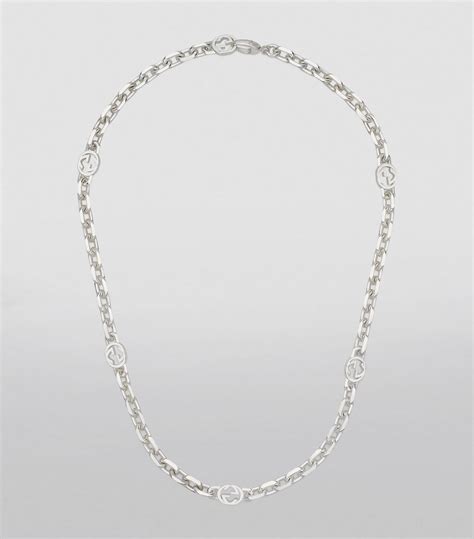 gucci 925 emerald and silver|Gucci Sterling Silver Interlocking G Necklace .